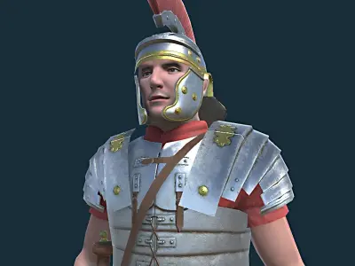 Septimus roman legionnaire game model Low-poly 3D model