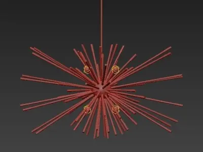 ANDROMEDA starburst chandelier 3D model