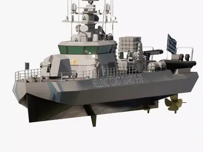 COAST GUARD SHIP PATROL 3D model