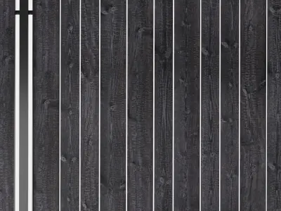 Yakisugi fence 3D model