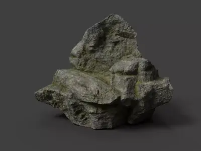 Rock 3-4 Low-poly 3D model