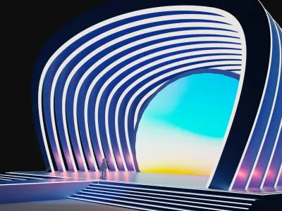 Entertainment Concert or Award Event Stage 3D model 3D model