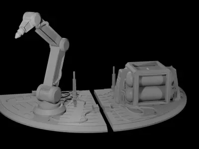 Refuelling Station for Big Platform 3D print model