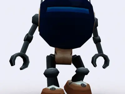 3DRT - Chibii-robot-15 Low-poly 3D model