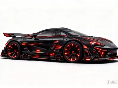 Vehiculo futurista deportivo modelo 3d 3D model