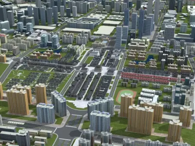 Tianjin City  Tianjin Towndown Tianjin Landmarks China tianjin 3D model