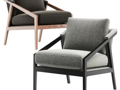 Earl Occasional Chair in Silver Sage Low-poly 3D model