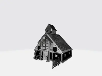 Viking watchmans house 3D print model
