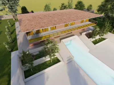 Casa Scene-villa-modern house 3D model