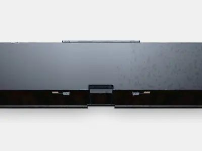 BESTA TV bench with drawers and door 1 Low-poly 3D model