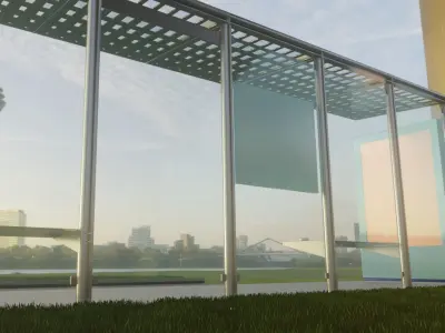 Bus Stop Version 3 Low-poly 3D model