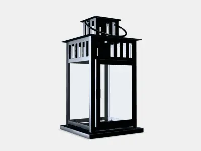 BORRBY Lantern for block candle Low-poly 3D model