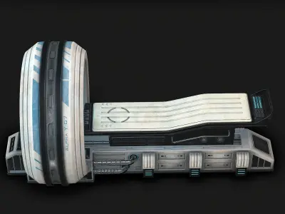 Sci Fi MRI low poly Low-poly 3D model