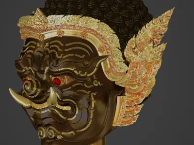 Phra Pirap Thai Khon Mask 3D print model