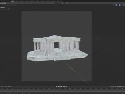 Taurus Temple - Taurus House - El templo de Tauro Low-poly 3D model