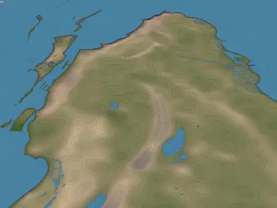 Nassau Low-poly 3D model