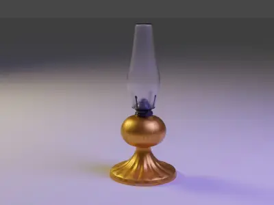 Oil Lamp 3D model