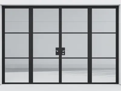 Aluminium door 169 3D model