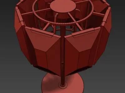 Restoration Hardware HARLOW CRYSTAL TABLE LAMP FLOOR LAMP 3D model