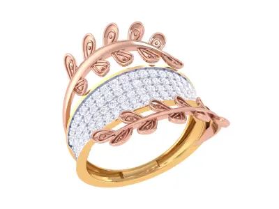  Women Ring MTL 3dm STL OBJ FBX Details 3D print model 106