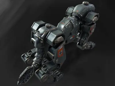 3D Panzerhund 1960 3D model