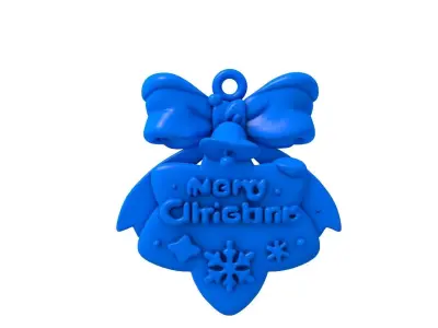 Cute Merry Christmas - Christmas - Merry Christmas Ornament  3D print model