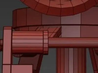 Telescopo Floor Lamp 3D model