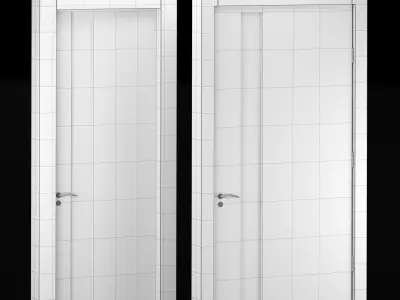 Interior-exterior Wooden Door 3D model purchase