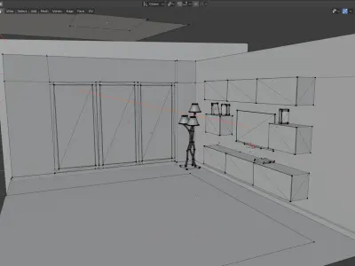 living room 3D model