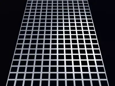 Perforated panel with 64 percent opening 25O121 3D model