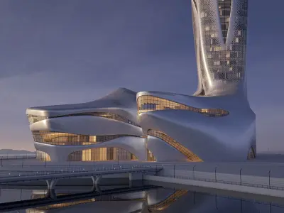 Futuristic building 41 3D model