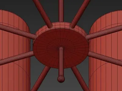 Arizona Eight Arm Chandelier 3D model