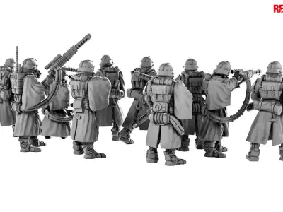 Death Squad Grenadiers of the Imperial Force 3D print model