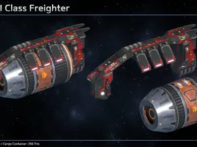 Spaceship Civilian Ship Collection III 3D Model Pack