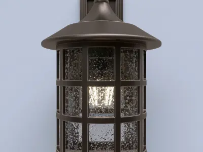 Hinkley Freeport Bronze High Outdoor Wall Light 3D model