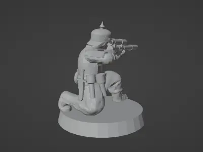 Prussian Space Grenadier Infantry Squad 3D print model