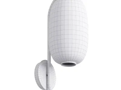 Warm White Brass 11 Inch LED Wall Low-poly 3D model