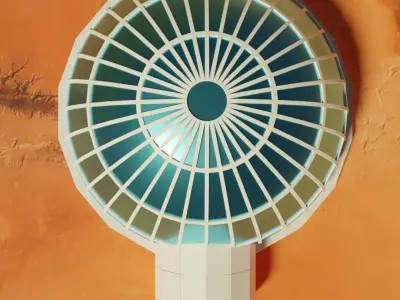 Sci-Fi Iglo House Low-poly 3D model