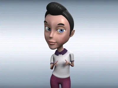 Leo Rigged Low-poly 3D model