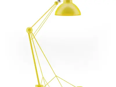 Large Yellow Floor Lamp 3D model