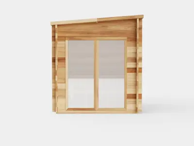 Garder Sauna for 8 Person Low-poly 3D model