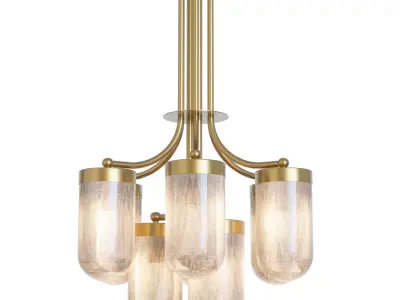 Subway Stone Chandelier sku 31535 by Pikartlights Free 3D model