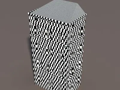 Apartment House Low-poly 3D model