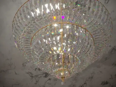 Diamond chandelier 3D model