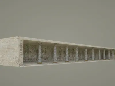  Ancient Egypt Room 3d model Low-poly 3D model