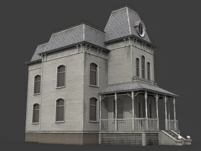 Haunted House Low-poly 3D model