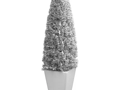 Decorative tree in garden pot RH Front Entrance Doors  3D model