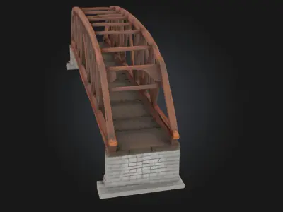 Truss Bridge Model  Strength and Symmetry in Steel 3D model