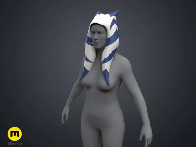 Ahsokas Lekku Mold - Star Wars Clone Wars 3D print model