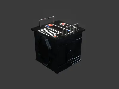 Imperial NS9 Starpath unit Low-poly 3D model